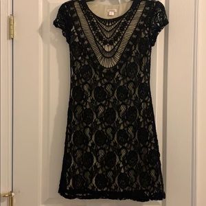 Black lace dress